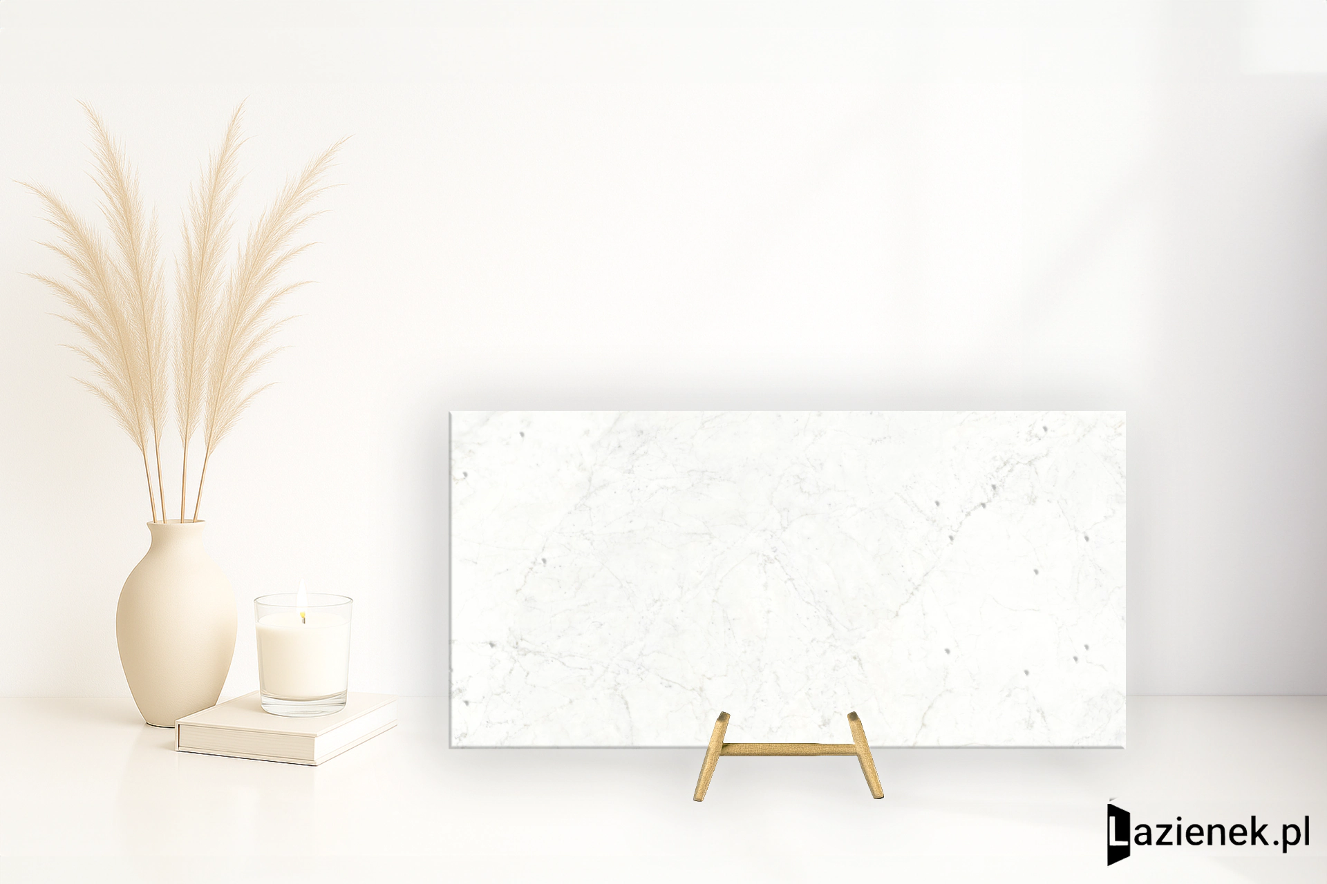 Graniti Fiandre Marmi Maximum Apuano Purissimo naturalna 37.5x75 cm gr. 6 mm - płytka rektyfikowana / MMS84673